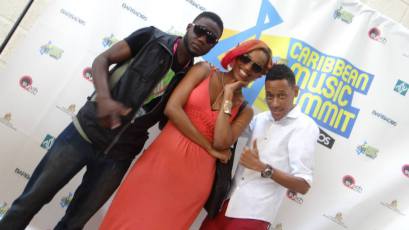 CCO Members Chrycee & The Mecca, from St Lucia with Barbadian songwriter and producer Young D Johnson